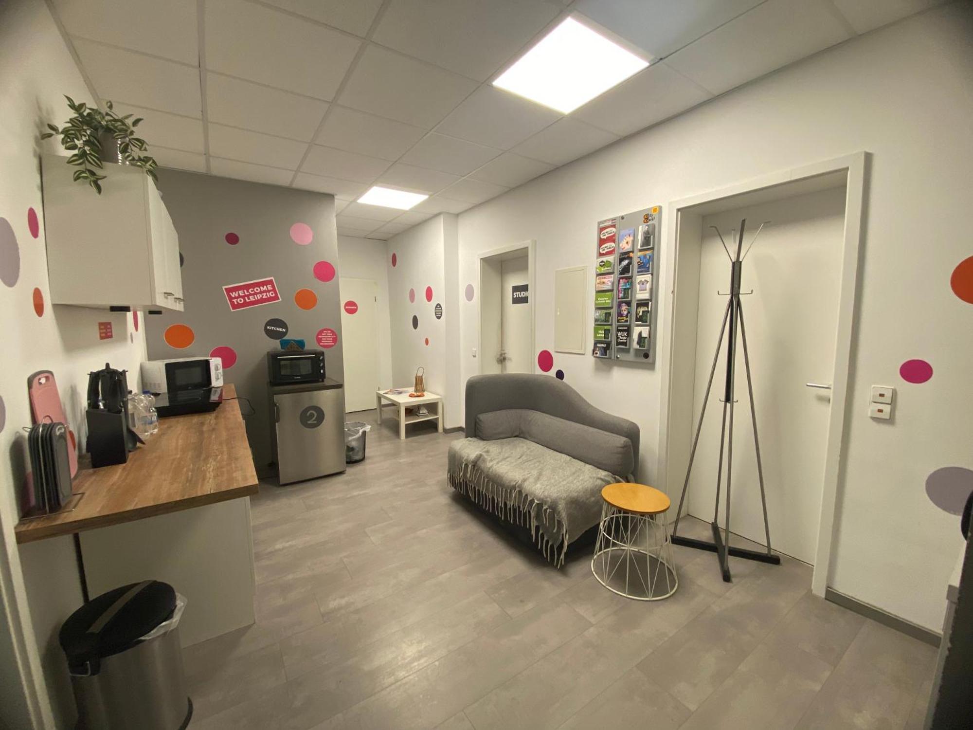 Studio 1 Mit Gemeinschaftsraeumen, Tiefgarage Leipzig Bagian luar foto